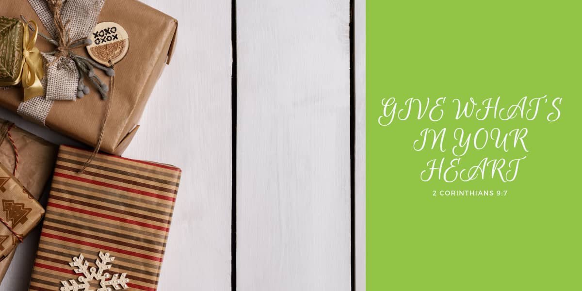 Give What’s in Your Heart