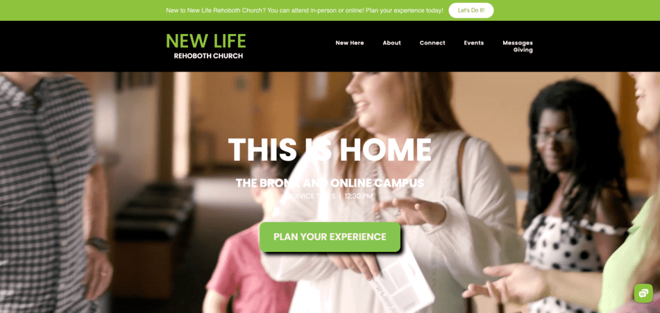 Bronx Church Website Review