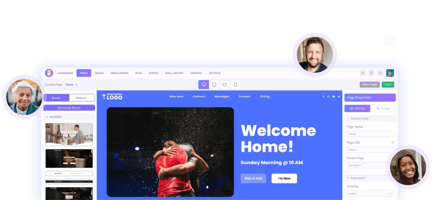 Church Website Builder Preview